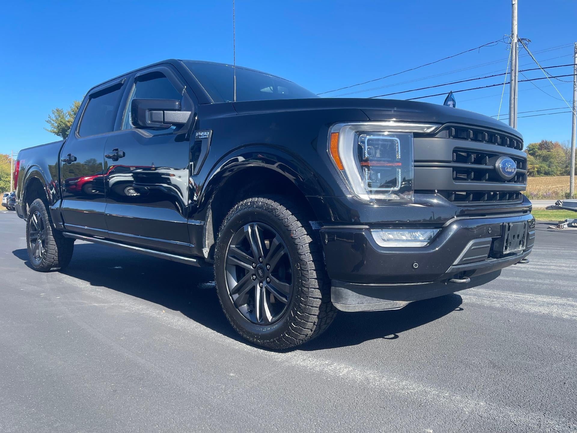 2023 Ford F-150 XL in Black — front three-quarter view