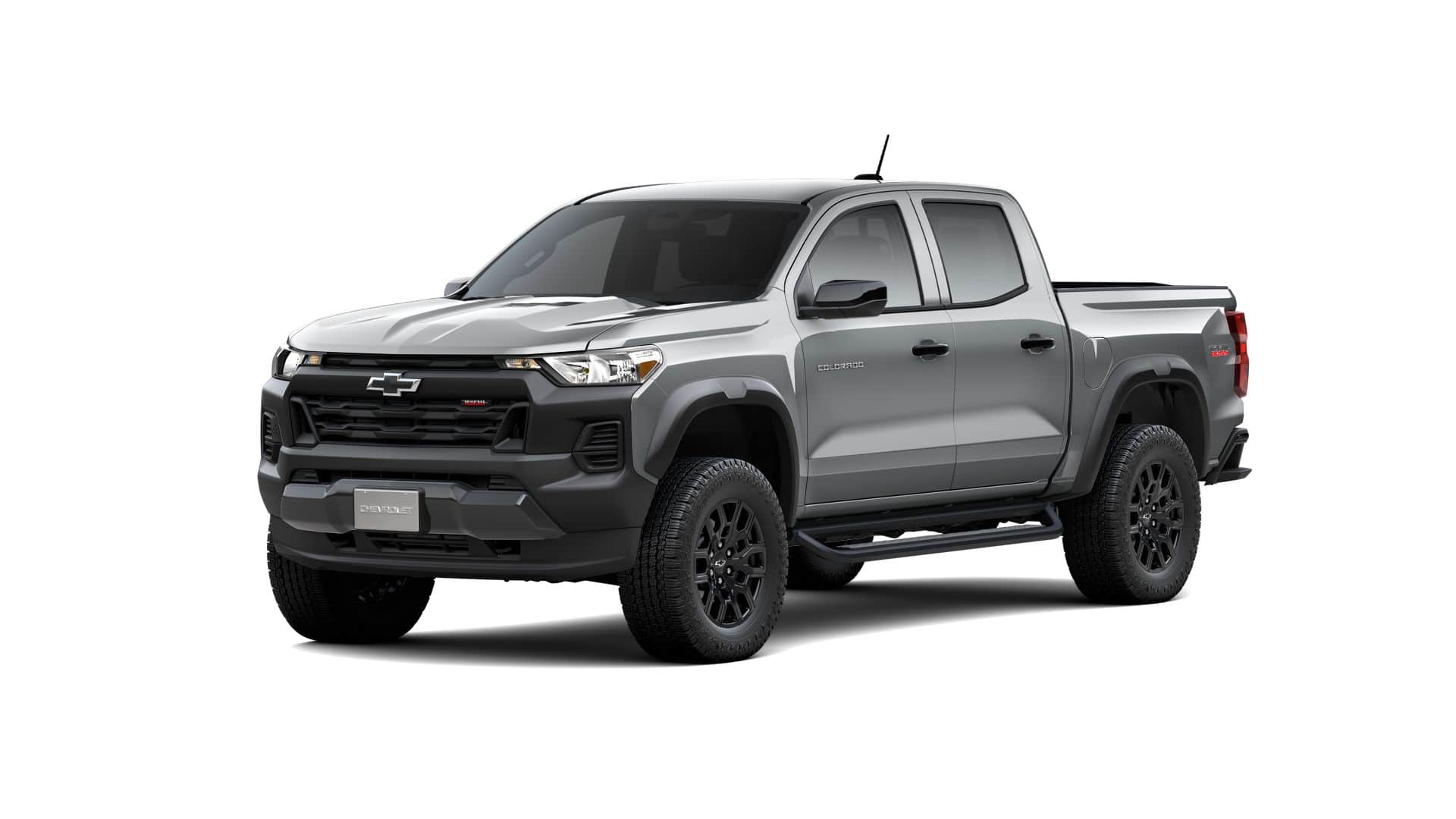 2026 Chevrolet Colorado Trail Boss in Sterling Gray Metallic — front three-quarter view