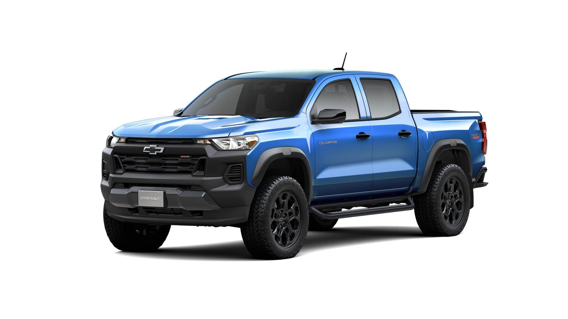 2026 Chevrolet Colorado Trail Boss in Reef Blue Metallic — front three-quarter view